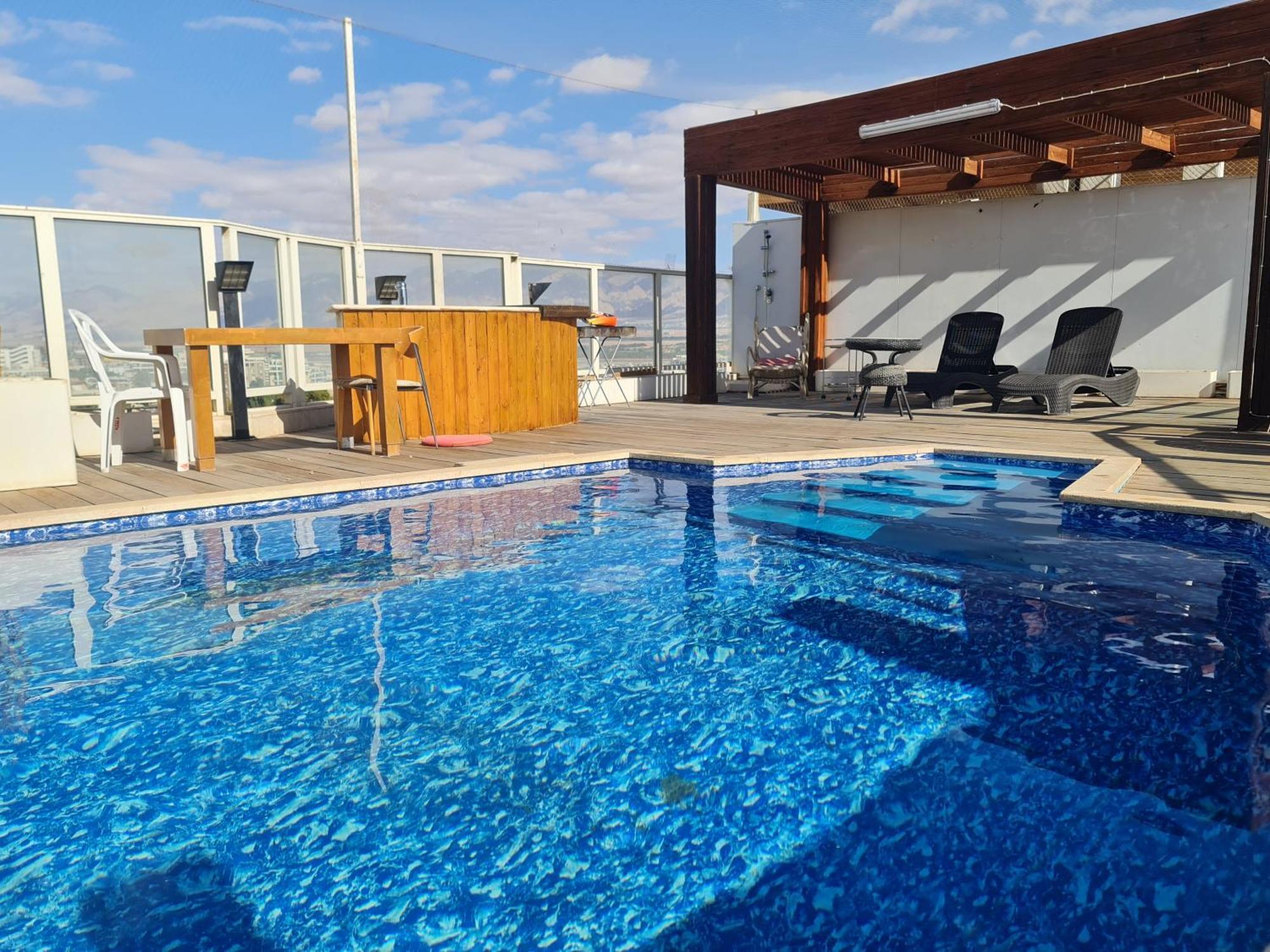 Exclusive Top Luxury Penthouse Near The Sea With Privat Roof-Pool Lejlighed Eilat Eksteriør billede
